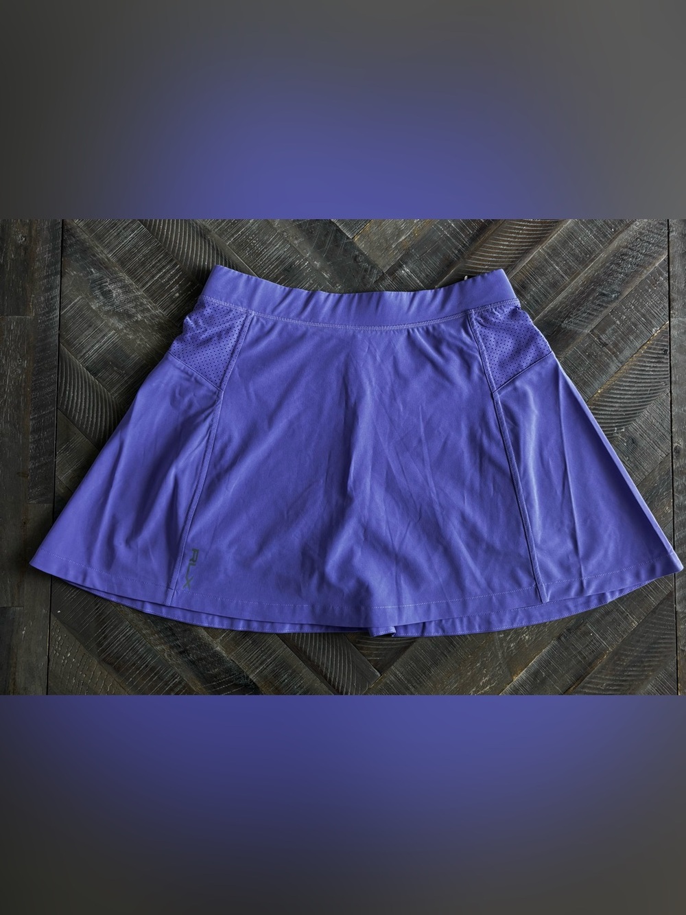RLX Ralph Lauren Women's Golf Skort S Purple Solid Pull-On Stretch Pockets